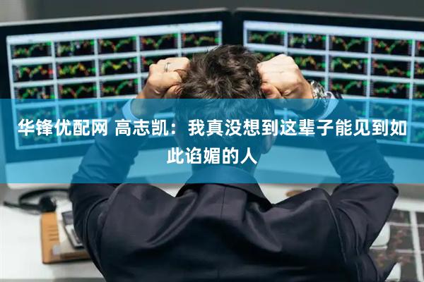 华锋优配网 高志凯：我真没想到这辈子能见到如此谄媚的人