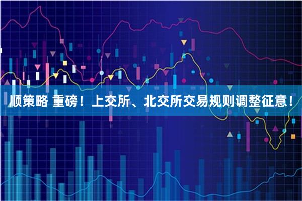 顺策略 重磅！上交所、北交所交易规则调整征意！