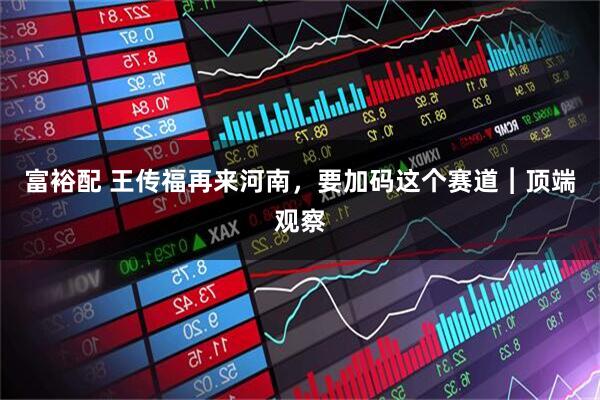 富裕配 王传福再来河南，要加码这个赛道︱顶端观察