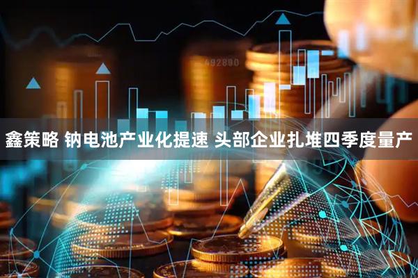 鑫策略 钠电池产业化提速 头部企业扎堆四季度量产